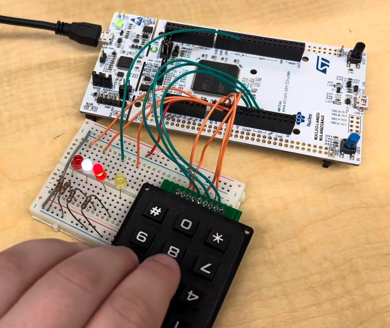 Image for Keypad Interface - STM32L4A6ZG Nucleo Board