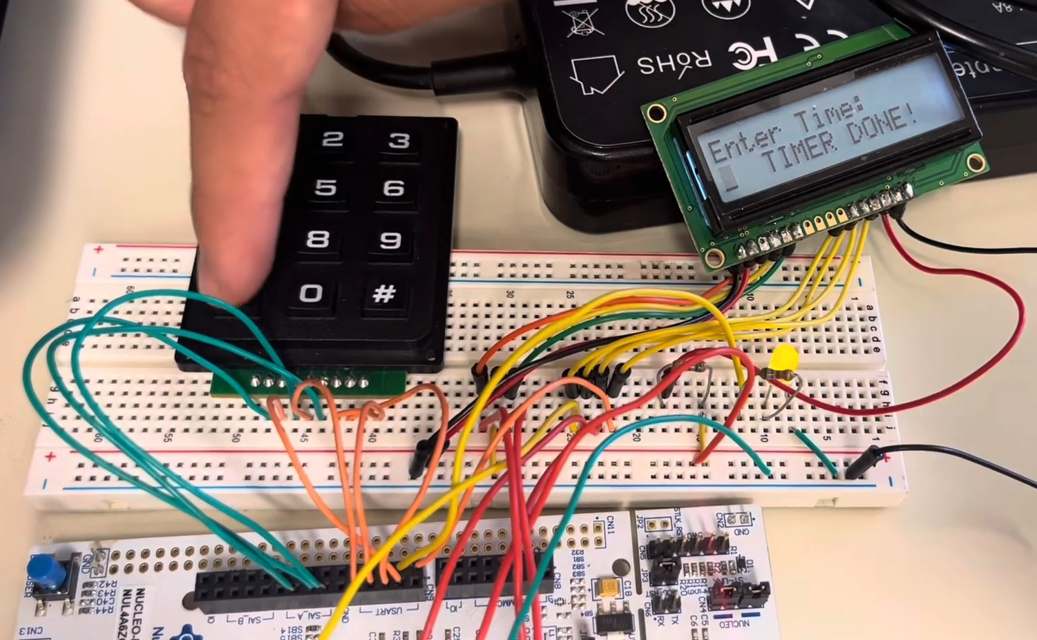 Image for Digital Countdown Timer Game - STM32L4A6ZG Nucleo Board