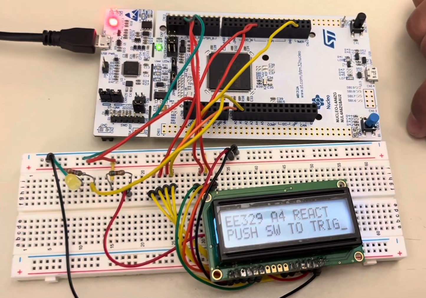 Image for Digital Reaction Timer Game - STM32L4A6ZG Nucleo Board